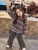 Abrigo de Lana de Cordero para Niños Engrosado 2026 Invierno Nuevo Estilo Ropa de Algodón para Niños Pequeños Niña Bebé con Capucha Jacquard Ropa de Algodón Cálida