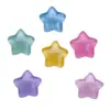 Presilha de Cabelo Estrela de Cinco Pontas Colorida Transparente Gelo Presilha de Cabelo Elástico Presilha de Garra Capa de Celular Cola de Creme Patch de Acessório de Resina DIY