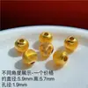 Prata Esterlina S925 Banhada a Ouro Olho de Gato Contas de Transferência Escovadas Contas Soltas Pulseira DIY Fio Trançado Acessórios de Contas Atacado em Estoque