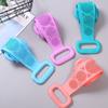 Tira de Toalha de Banho de Silicone de Camada Dupla para Homens e Mulheres, Toalha Doméstica para Esfoliação das Costas, Toalha Puxa, Ferramenta para Limpeza das Costas