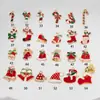 Joyería Hecha a Mano DIY Aleación Goteo de Aceite Serie Navideña Cascabeles Papá Noel Reno Colgante Accesorios Materiales Accesorios