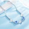 Joyería de Moda Pulsera Trébol de Cuatro Hojas Moda para Mujer Estilo Japonés y Coreano Pulsera Frangipani Plateada Joyería de Mano al por Mayor