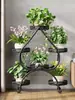 Estante de Flores Sala de Estar Estante de Armazenamento de Chão Varanda Estante de Ferro 2025 Novo Acessível Luxo Suporte para Vaso de Flores para Rabanete Verde