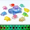 Figuritas de Tortuga de Resina Brillantes y Coloridas al Mismo Estilo que Quan Hongshan, Populares en Línea, Juguetes Apilables de Tortugas Marinas, Stock Listo de Fábrica