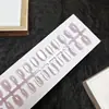 Puntas de Uñas Artísticas Simples Transparentes Estilo Ojo de Gato Anchas Tiras Pre-hechas 30 Piezas Por Tamaño Uñas Portátiles Fábrica Directa Personalización