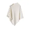 Echarpe Cachecol Plano 100% Caxemira Pura Consinee Cardigan Capa Irregular Casaco para Mulheres Lenço Triângulo