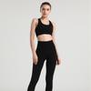 Amazon Roupas de Fitness Yoga Europeias e Americanas para Mulheres Respiráveis Esportivas Corrida Justas de Alta Qualidade Sem Costura Secagem Rápida Conjunto da Moda