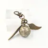 Reloj de Bolsillo Pequeño de Bola Snitch de Harry Potter Transfronterizo Alas Grandes Reloj de Cuarzo Retro Fabricante Venta Directa al por Mayor Reloj