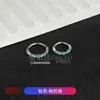 Anillo de Nariz de Aleación de Titanio F136 Incrustado con Circonita 5A Anillo Ojo de Caballo Pendientes Cerrados Anillo de Cartílago Auricular Anillo de Labio Joyería para Piercing de Titanio G23