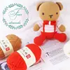 Suhe Fio de Algodão Leite Penteado de 4 Fios Bola de Linha de Algodão Espessura Média Artesanal DIY Boneca de Tricô Cobertor Crochê