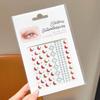 Adesivos de Maquiagem Facial Super Fada Infantil Concha Pérola Strass Borboleta Menina Bebê Maquiagem para Apresentação Adesivos Faciais de Diamante Adesivos para Canto dos Olhos