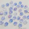 12mm Transparente Dos Tonos Pintura al Óleo Rosa Camelia Con Cuentas Cadena para Teléfono Móvil Pulsera Accesorios para Joyería DIY Venta al por Mayor