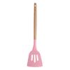 Conjunto de utensílios de cozinha antiaderentes de silicone para uso transfronteiriço com cabo de madeira, kit de assar resistente ao calor, liquidificador, escova de colher, etc.