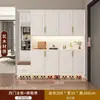 Gabinete de Zapatos para Entrada de Madera Maciza, Recibidor, Puerta de Sala de Estar del Hogar, Compartimento Integrado de Gran Capacidad, Taquilla de Almacenamiento en Pared