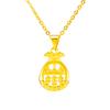 Bolsa imitação requintada de ouro 24k Pingente de ábaco Moda feminina Estilo Nacional Rede Vermelha ao vivo primeira joia atacado transfronteiriço