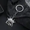 Novo Chaveiro de Coroa de Rei Cheia de Diamantes Estiloso e Único Versátil Hip-Hop Tendência Acessório de Chaveiro Masculino