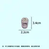 Pantuflas de dibujos animados mini de ojos grandes realistas, accesorios hechos a mano DIY transfronterizos, zapatos de muñeca, imanes para refrigerador, piezas decorativas de resina