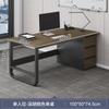Mesa de escritório simples e moderna, mesa de estação de trabalho simples e cadeira, combinação de mesa doméstica e mesa de computador