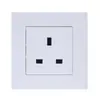 Enchufe de interruptor multifunción blanco de 13 A para agua caliente a gas con USB y enchufe de carga rápida