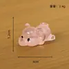 Paisagem em Miniatura Desenho Animado Fofo Elefante Bebê Luminoso Decoração de Mesa para Casa Decoração Criativa para Painel de Carro Artesanato em Resina