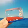 Botella de Deriva de Dibujos Animados Mini Pequeña Rectangular Gota de Aceite Flotante Acrílico Transparente Juguete para Niños Regalo de Cumpleaños