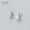 Brincos de abelha de prata S925 femininos estilo coreano Mori brincos de abelha fofos e doces joias de orelha distintas femininas E3506