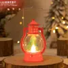 Decoração de bolo de Natal Lâmpada a óleo pequena portátil LED Luz noturna de Natal Mesa de sobremesas Adorno Adereços luminosos