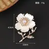 Broche, Gama Alta, Lujo Ligero, Ramillete para Mujer, Insignia, Perla de Cristal, Pin de Alta Gama, Accesorio Doble Propósito para Bufanda, Venta al por Mayor de Fábrica
