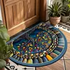 Tapetes de Chão Semicirculares Americanos para Entradas, Tapetes de Porta Resistentes a Manchas, Tapetes Decorativos Retrô de Fácil Cuidado - Amazon Temu Dropshipping