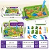 Juego de Almacenamiento de Arena para Juguetes Infantiles Transfronterizo Pastel Traje de Helado Femenino Maleta Moldes de Arena de Cuarzo Arena de Colores Moldeable Juguetes