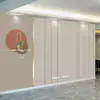 Papel tapiz de pared de fondo de TV sala de estar moderno minimalista nórdico 18D líneas geométricas estilo lujo ligero película y televisión Tela de pared mural