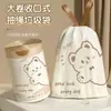Bolsas de basura de punto y rasgar bolsas con cordón rosa engrosadas de mano cocina dormitorio bolsas de almacenamiento grandes otras