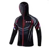 [Personalização Profissional] Roupa de proteção solar masculina Seda de Gelo para exterior anti-mosquito secagem rápida respirável manga longa roupa de proteção solar roupa de pesca