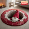 Envío Transfronterizo de Alfombras de Terciopelo de Cristal Navideñas Resistentes a las Manchas, al Desgaste y Fáciles de Mantener, para Uso Doméstico en Dormitorios y Salas de Estar, Felpudos Decorativos Antideslizantes