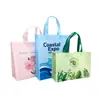 Bolsas Tote Personalizadas de Tela No Tejida con Bolsas Impermeables Laminadas para Bebidas, Bolsas de Compras Ecológicas de Gran Capacidad con Impresión de Logo