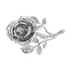 N12161 Europa y Estados Unidos ZA industria pesada exagerada cadena de clavícula de viento de metal tridimensional dulce fresca flor de rosa colgante collar mujeres