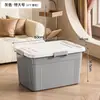 Caja de almacenamiento de plástico para el hogar para dormitorio y sala de estar, organizador de capacidad extragrande para ropa, juguetes, bocadillos y prendas