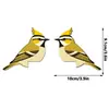 Mz1051-1080 Pegatinas de Esquina de Pájaros y Palomas de Madera Transfronterizas para Puertas y Ventanas del Hogar, Pegatinas de Pared Decorativas de Animales