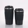 Taza de café aislada de acero inoxidable de 12 onzas transfronteriza, taza de agua de viaje portátil a prueba de fugas, taza aislada para hombres y mujeres, parejas