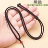 Cordão de pérola de ágata vermelha de fio de envoltório simples para homens e mulheres de ágata Brave Jade pingente colar pescoço corda vermelha atacado