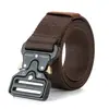 Cinturón de nailon con hebilla automática para exteriores, cinturón táctico para entrenamiento militar, venta al por mayor, directo de fábrica, transfronterizo