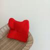 Gorro de lana tejido con orejas para bebés, popular en Corea del Sur, para hombres y mujeres, de color caramelo, cálido y combinable.