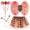 Accesorios para espectáculos de graduación, alas de abeja, alas de mariposa, princesita, concha, alas de mariquita, vestido de baile, actuación en festivales.