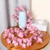 Cipó de Flor de Cerejeira Artificial para Dutos de Ar Condicionado, Cipó de Flores Decorativo, Cipó Decorativo de Flor de Pessegueiro Artificial, Cipó de Flores Artificiais