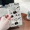 Adecuado para Apple 16 Funda Protectora Iphone15Plus/14 Funda Transparente 13Promax Dibujos Animados 12/11 Funda para Teléfono Móvil