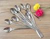 Colher de gelo atacado colher de aço inoxidável colher de café colher de sobremesa colher longa cabo longo cabo longo colher de mexer criativa leite chá