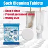 Tabletas Limpiadoras de Calcetines Jakehoe Eliminación de Manchas de Calcetines Limpieza, Suavizado, Refrescamiento y Limpieza Multifuncional