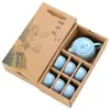 Juego de té Kung Fu de una olla y seis tazas, tetera Xishi, juego en caja de regalo, juego completo de tetera, regalo pequeño para actividades, recuerdo