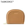 Portatarjetas de Acordeón Estilo Mini Concha de Gama Alta Pu Ranura Múltiple para Tarjetas Taomicmic Simple Estilo Ins Portatarjetas de Moda Portatarjetas de Identificación