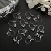 Accesorios para Pendientes DIY Clip Invisible para Oreja en Forma de U de Resina Japonesa y Coreana Convertidor de Clip para Oreja Metálico con Aro Pendientes sin Perforación